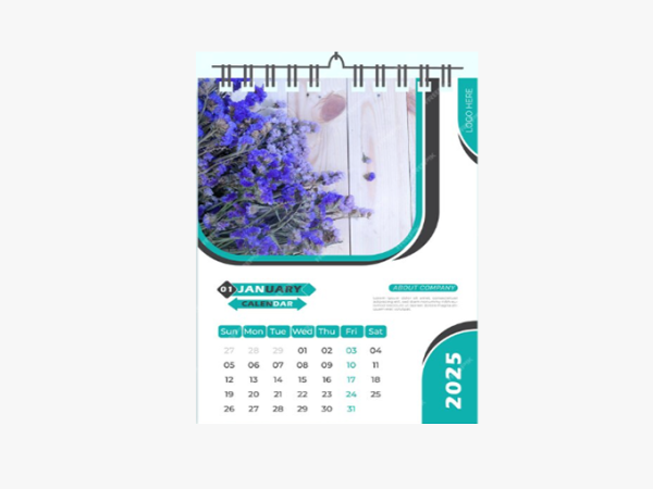 A5 Desktop Calendar (Portrait)